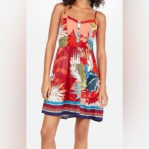 Floral Express Spaghetti Strapped Dress